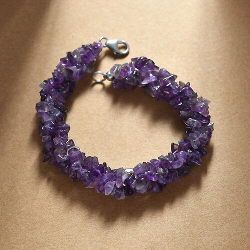 Afrikanisches Amethyst Armband, 19 cm - 120 ct. image number 1
