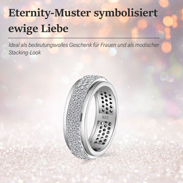 Luxus Diamant Anti-Stress Spinning Ring - 1 ct. image number 2