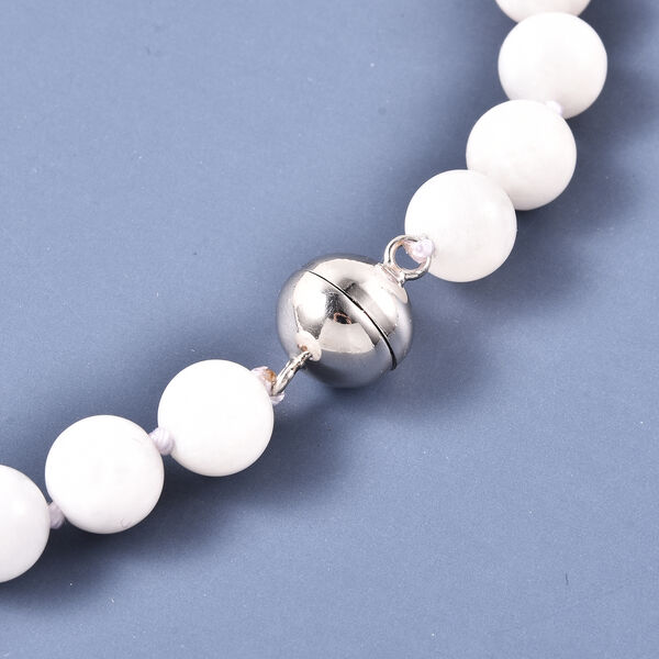 Mondstein Halskette ca. 50 cm lange mit Magnetschloss 925 Silber ca. 240.35 ct image number 5