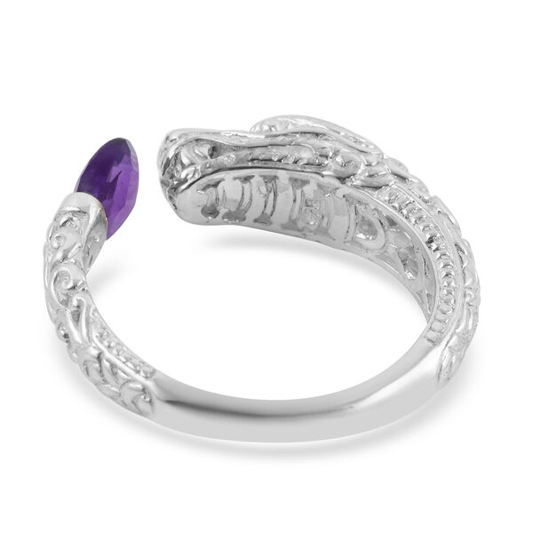 Royal Bali Kollektion - afrikanischer Amethyst-Ring, 925 Silber  ca. 1,30 ct image number 4
