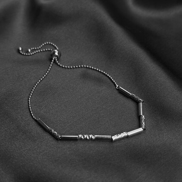 Verstellbares Bolo-Armband, ca. 23 cm, 925 Silber rhodiniert image number 2