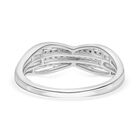 Blauer Diamant Ring, 925 Silber platiniert, (Größe 20.00), ca. 0.15 ct image number 4