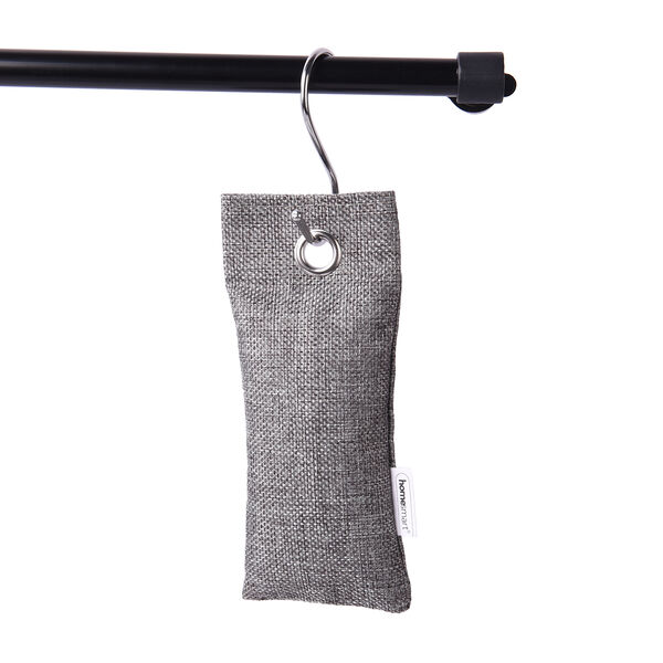 HOMESMART - 4er-Set, Aktivkohle luftreinigende Beutel mit Haken (2x75g - 1x200g - 1x500g) image number 5