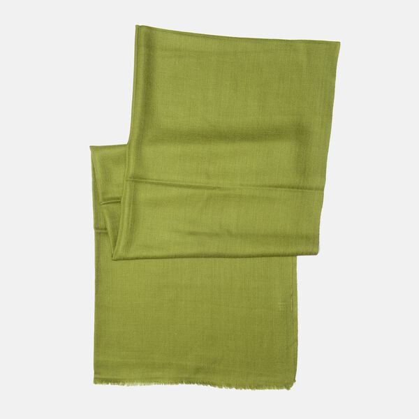 LA MAREY: Superweicher Schal aus 100% Kaschmirwolle, Olivgrün  image number 5