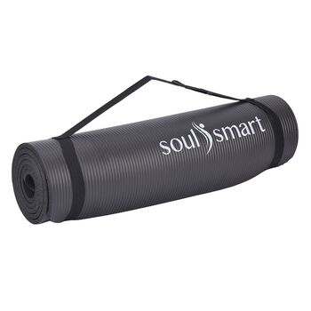 SOUL SMART - NBR Yoga-Matte, schwarz