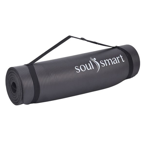 SOUL SMART - NBR Yoga-Matte, schwarz