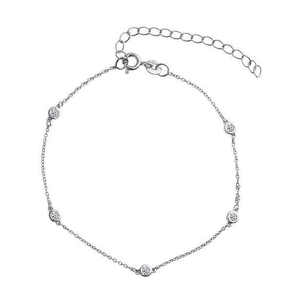LUXURIANT 0,25 ct. SI-GH Labor Diamant Armband, 18cm, 925 Silber platiniert image number 0