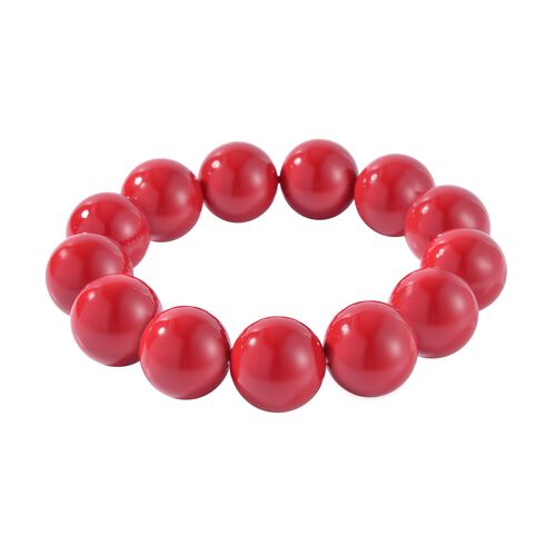 Korallen Muschelperle Armband, 18 cm image number 0