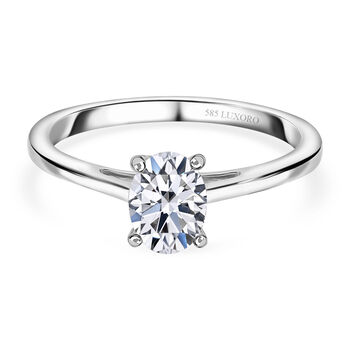 LUXURIANT IGI zertifizierter VS-E Labor Diamant Ring in 585 Wei&szlig;gold- 1 ct.