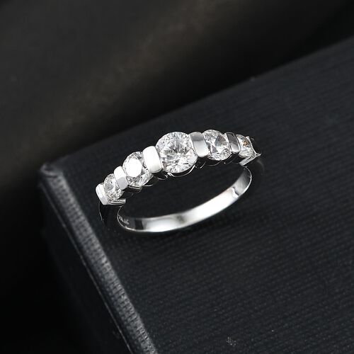 J Francis gefertigt mit SWAROVSKI- Swarovski Zirkonia Ring, 925 Silber rhodiniert image number 1