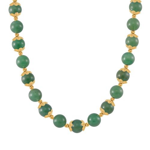 Grüne Aventurin-Halskette, 45 cm - 420 ct. image number 0
