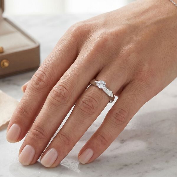 LUXURIANT DIAMOND - Lab Grown Diamant SI-GH Ring 925 Silber Rhodiniert (Gr&ouml;&szlig;e 17.00) ca. 0,20 ct image number 2