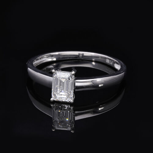 LUXURIANT DIAMOND- IGI zertifizierter VS-E Labor Diamant Ring in 950 Platin- 1 ct. image number 8