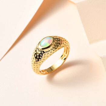AA nat&uuml;rlicher, &auml;thiopischer Welo Opal-Ring - 0,53 ct.