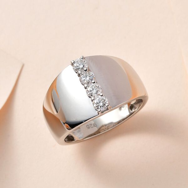 Moissanit Ring - 0,43 ct. image number 2