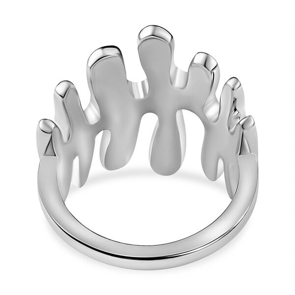 Lucy Q Splash Kollektion- Platinierter Silberring image number 5