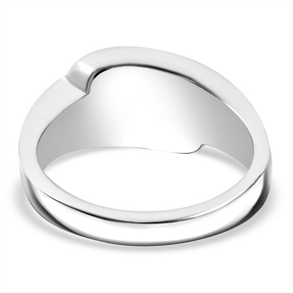 Simulierter Blauer Opal und Zirkonia Ring image number 5