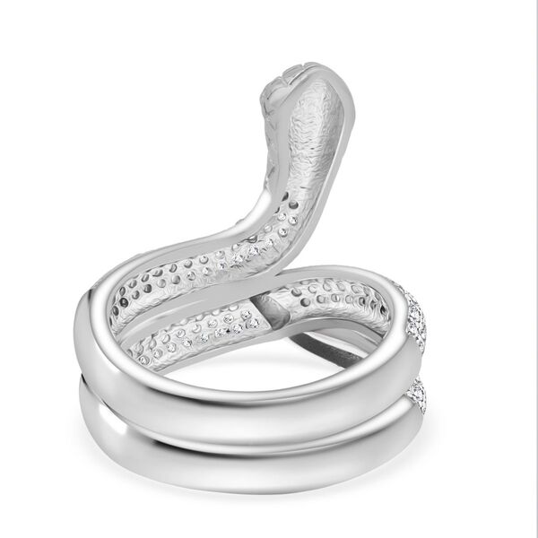 Lustro Stella Wei&szlig;er Zirkonia Schlangen Ring image number 5