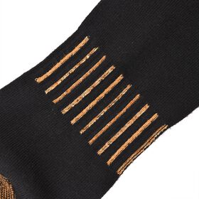 2er-Set Kupferfaser-Kompressions-Strumpfe, Antibakteriell und Anti-Geruch, L/XL (41-45), Schwarz und braun