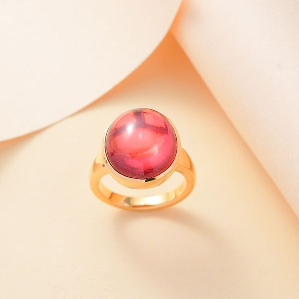 Labor Padparadscha-Saphir Ring - 16,57 ct. image number 9