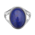 Lapislazuli-Ring, reiner Edelstahl  ca. 10,00 ct image number 0