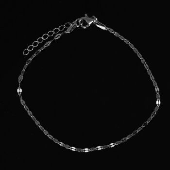 Italienische Konfetti 925 Silber rhodiniert Armband ca. 18 cm + 2.5 cm Extender