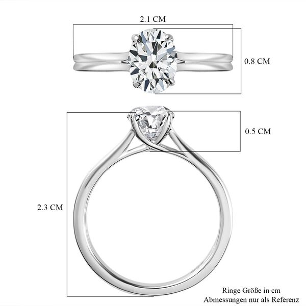 Moissanit Ring - 1,36 ct. image number 8