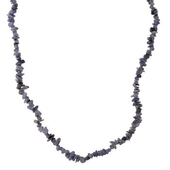 Tansanit Halskette 76 cm ca. 310.00 ct