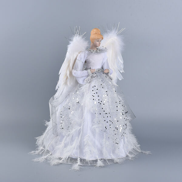 Weihnachtsengel, H&ouml;he 40 cm, Silber&nbsp; image number 2