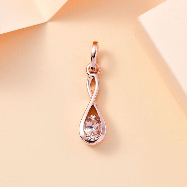 AA Morganit Anhänger, ca. 0,49 ct. image number 2