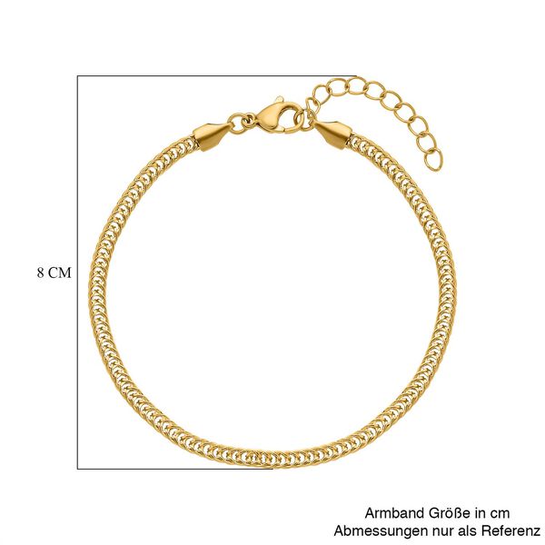 Fuchsschwanz Armband, ca. 19 cm, Edelstahl, ca. 4,30g, goldfarben image number 5