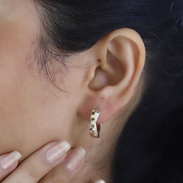 Moissanit Ohrringe, ca. 0,20 ct. image number 3