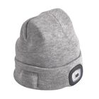 Vielseitige Strickmütze mit Bluetooth und eingebautem LED-Licht, 21x28cm, grau image number 5