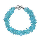 Apatit Armband ca. 19 cm 925 Silber rhodiniert ca. 120.00 ct