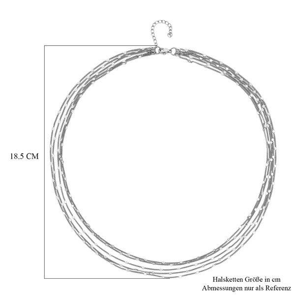 Nickelfreies Messing Halskette ca. 50 cm + 3.5 cm Extender, rhodiniert vergoldet, ca. 12,50g image number 5