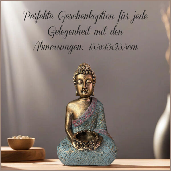 Buddha Harz Dekoartikel, 15,5x13x25,5cm image number 6