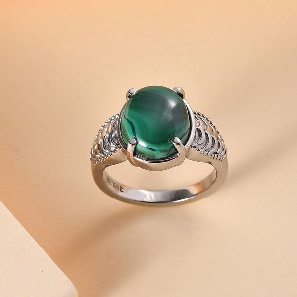 Malachit Ring - 6,56 ct. image number 2