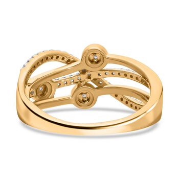 Wei&szlig;er Diamant-Ring, - 0,31 ct.