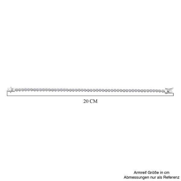 LUXURIANT GCI zertifiziertes VS1-SI1/D-F Labor Diamant 20cm Armband - 1,94 ct. image number 3