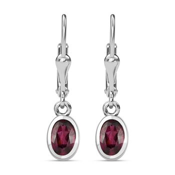 Rhodolith Granat-Ohrh&auml;nger - 0,94 ct.