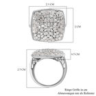 Weißer Diamant-Ring, 925 Silber platiniert (Größe 18.00) ca. 1.00 ct image number 5