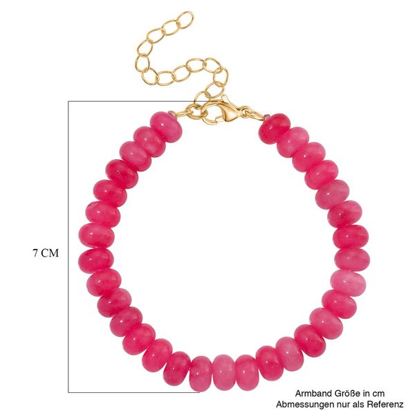 Rosa Quarzit  17+5cm Armband - 80 ct. image number 6