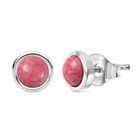 AA Thulit Ohrringe 925 Silber rhodiniert ca. 1,32 ct.