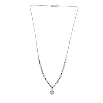 D joy AAA Premium Malagasy Regenbogen Mondstein Halskette, ca. 50 cm 925 Silber rhodiniert ca. 2,87 ct.