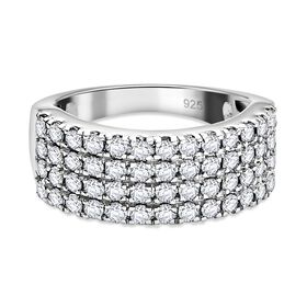 J Francis gefertigt mit SWAROVSKI Wei&szlig;er Swarovski Kristall Ring