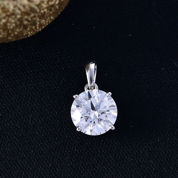 LUXURIANT VS-EF Labor Diamant Anh&auml;nger in 950 Platin - 2,05 ct. image number 2