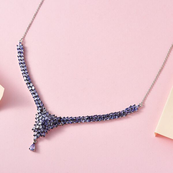 Tansanit Halskette, 45cm - 10,35 ct. image number 3