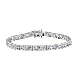 Moissanit Armband ca. 19 cm 925 Silber rhodiniert ca. 14,91 ct.