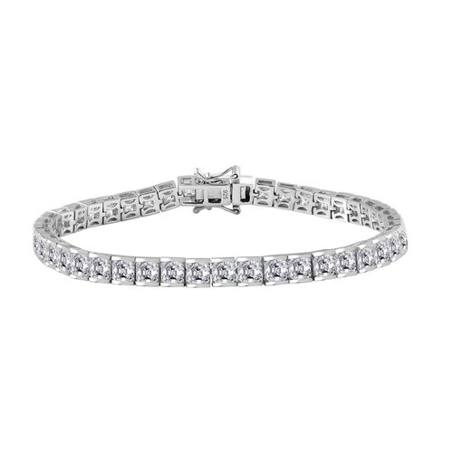 Moissanit Armband ca. 19 cm 925 Silber rhodiniert ca. 14,91 ct. image number 0