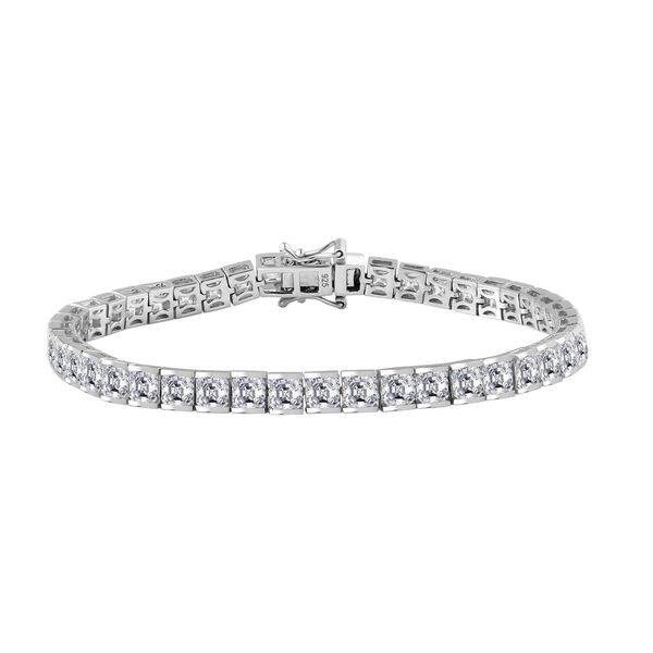 Moissanit Armband ca. 19 cm 925 Silber rhodiniert ca. 14,91 ct. image number 0